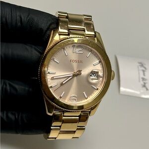Fossil Women's Gold-Tone Watch with Date Display
